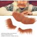 Mustaches Eyebrow Set Self Adhesive Fake Beard and Fake Eyebrow Set False Facial Hair Costume Accessory for Adults Brown - Buy Online on SooperMarket.com