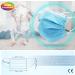 50pcs Disposable Hypoallergenic Face Masks with Elastic Earloops - Blue/White by PIXI Creations - Buy Online on SooperMarket.com
