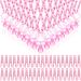 Coume 48 Acrylic Necklace Baby Pacifier Party Favors 48 Clothes Pins Plastic Clothespins Baby Shower Decorations for Party Supplies (Pink)  96