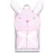 Mother's Choice 100% Cotton Baby Towel with Hood - Ultra Soft and Absorbent (75x75cm) - Bunny Hooded Baby Towel in Pink Rabbit Design - Buy Online on SooperMarket.com