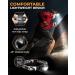 Foxelli Rechargeable LED Headlamp - Ultralight Waterproof Headlamp Flashlight for Adults & Kids - USB Rechargeable with Red Light for Running, Camping, Hiking - Black - Buy Online on SooperMarket.com