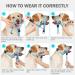 Weesiber Medium Blue Soft Dog Collar - Adjustable Padded Halter with Reflective Strips for Safe Training & Walking - No Pull Design - Buy Online on SooperMarket.com