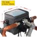 Rhinowalk Waterproof Bike Handlebar Bag - Grey | Front Bicycle Pack with Touch Screen Phone Holder and Shoulder Strap - Buy Online on SooperMarket.com