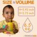 Kangookid Toddler Smoothie Cup with Built-In Straw | BPA-Free Silicone 6.5 oz Cup for 1 Year Old | Sage Donut Design - Buy Online on SooperMarket.com