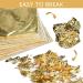 200 Pcs Gold Leaf Sheets for Gilding Art & DIY Projects - 5.5 x 5.5 inches - Ideal for Picture Frames, Home Walls, and Interior Decoration - Buy Online on SooperMarket.com