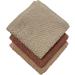 Petal Cliff Set of 8 Popcorn Weave Washcloths - Exfoliate Hands, Body, or Face - Extra Absorbent Ring Spun Cotton - 12 X 12 Size (Coral Sand Rose) - Buy Online on SooperMarket.com