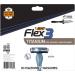 BIC Flex 3 Titanium Disposable Razors for Men  For a Smooth  Ultra-Close and Comfortable Shave  10 Piece Disposable Razor Set with 3 Blades