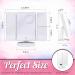 LED Lighted Vanity Mirror with 21 Lights, Trifold Design and Touch Screen Dimming - 11x7.1x1 inches, 2X/3X Magnification for Perfect Makeup - Buy Online on SooperMarket.com