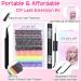 Lash Extension Kit - DIY Colored Lash Clusters | 6 Color Individual Lashes Bond & Seal Tweezers | EYDEVRO 8-16mm D Curl Rainbow Kit - Buy Online on SooperMarket.com