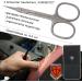 Three Swords Skin Rapid Tower Tip Scissors - Precision Skin Residue Removal | Rustproof German Quality | Black Synthetic Leather Case Included - Buy Online on SooperMarket.com