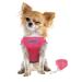FEimaX Escape Proof Cat Harness and Leash Set Soft Mesh Adjustable Small Dog Cat Vest Harness for Outdoor Walking Easy Control Reflective Jacket for Kitten Puppy Rabbit Rose Pink S (Chest Girth: 10'' - 12'')
