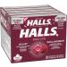 HALLS No Sugar Added Black Cherry Cough Drops Throat Lozenges Sore Throat Relief Mentho-Lyptus 9 Lozenges Cough Drops Black Cherry Singles (Full Tray) - Buy Online on SooperMarket.com