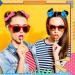 Yunlly 80s Neon Scrunchies - 96 Pcs Hair Ties for Women | 6 Colors - Buy Online on SooperMarket.com