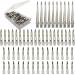 60Pcs Styling Hair Clips, Silver Metal Duck Billed Hair Clips for Women Styling Sectioning, Duckbill Long Hair Clips, Pin Curl Clips for Hair, Alligator Roller Clip with Case