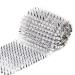 Jerler Sew Stitch on Spikes for Arts and Crafts Decoration  Mesh Rivets Studs Beads Cone Spoke Trirr Punk Pock with Flat Back for Jacket  Clothing  Shoes and Performance (1 Yard  Silver) Silver 1 Yard