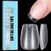 TOMICCA Extra Short Coffin Nail Tips Clear Nail Tips Natural False Nails Coffin French Acrylic Nails Artificial Nails Tips for Girls Women (240 Pcs 15 Sizes) 5.Extra Short Coffin