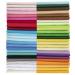 Aubliss 50pcs 9.84" x 9.84" (25cm x 25cm) Cotton Fabric Bundle PreCut Squares Fat Quarter for Patchwork Sewing DIY Craft Quilting Fabric (Bright Solid Colors) 50pcs-solid