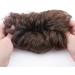 Maroon Bun Extensions - Thick Updo Hairpiece for Wavy Curly Hair - 45g Brown - Buy Online on SooperMarket.com