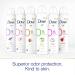 Dove 0% Aluminum Free Deodorant Spray 4 oz, 3 Pack - Coconut & Pink Jasmine, 48-Hour Protection - Buy Online on SooperMarket.com