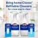 Clorox Bathroom Foamer Refill Cartridge - Fresh Scent 2-Pack for Reusable Spray Bottle | Eco-Friendly Household Essentials - Buy Online on SooperMarket.com