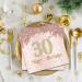 40 Pink Napkins for 30th Birthday - Premium 33x33cm Party Decor for Men & Women - Buy Online on SooperMarket.com