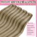 Shop Youngsee 55cm Light Brown Clip In Hair Extensions - Real Hair 120g 7PCs - Ideal Brown/Blonde Blend - Buy Online on SooperMarket.com