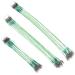 60PCS Fishing Wire Leader, Steel Fishing Leaders with Swivels and Snap, Nylon-Coated Fishing Leader for Connect Fishing Tackle Lures or Hooks, 7.5, 11.7, 12.9 Inch green