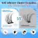 Self Adhesive Eyelashes - No Glue Needed, Natural Look Cluster Lashes (120pcs, 8-16MM) - Reusable & Beginner-Friendly - Buy Online on SooperMarket.com