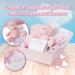 Baby Box Shop Personalised Baby Gift Set - 12 Essentials + 3 Personalised Gifts for Newborn Baby Girl - Pink Hamper Basket - Buy Online on SooperMarket.com