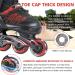 Illuminating Adjustable Inline Skates for Kids & Adults | All-Wheel Glow Roller Skates - Red - Buy Online on SooperMarket.com