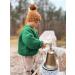 Volunboy Knit Oversized Sweater for Baby Boy Girl | Crewneck Pullover Sweatshirt | Green | 4-5 Years - Buy Online on SooperMarket.com