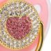 Shinning Heart Shape Baby Pacifier - Personalized Glitter Crystal Dummy | Ideal Bling Gift for Girl Baby Shower & Photography (Pink) - Buy Online on SooperMarket.com