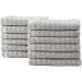 Tommy Bahama Northern Pacific Grey Washcloth Set - 12 Piece Highly Absorbent Cotton Bathroom Decor | Low Linting & Fade Resistant - Buy Online on SooperMarket.com