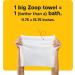 ZOOP Extra-Large Pet Wipes/Towels - Eliminates Whole-Body Odor | Grooming Bath Towels for Dogs & Cats | Fragrance-Free | 10 Count - Buy Online on SooperMarket.com