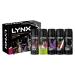 LYNX Fragrance Edition Gift Set 5x body spray perfect gifts for him 5 piece