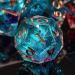 KERWELLSI DND Sharp Edged Resin Dice Set - 7pcs Translucent Polyhedral Dice for Dungeons and Dragons - Handmade RPG Game Dice Set with Gift Box - Flowers & Rainbow - Buy Online on SooperMarket.com