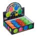 Relaxdays hedgehog ball set of 12 flashing light balls in 4 colours with knobs LED bouncy balls for children 6.5 cm colourful