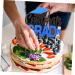 IMIKEYA 4pcs Graduation Row Graduation Cake Topper Red 2023 Graduation Party Supplies Grad Picks Mini Cake Decor Graduation Cake Insert Appetizer Dessert Picks Wrapping Paper Delicate Blue 17X13.5CM - Buy Online on SooperMarket.com
