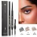 Dual-Sided Eyebrow Pencil Kit - Waterproof Long-Lasting Ultra Precise Brow Makeup - #03 Light Brown - Perfect Natural-Looking Brows - Buy Online on SooperMarket.com