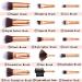DUAIU 15PCs Marble Makeup Brush Set - Premium Synthetic Kabuki Brushes for Powder, Blush, Contour, Foundation, Concealer, Eyeshadow - Includes Makeup Sponge and Cleaner Brush Egg - Grey - Buy Online on SooperMarket.com