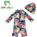 UPF 50+ Dark Blue Baby Girl One Piece Swimwear with Sun Hat | Toddler Swimsuit 12-18 Months - Buy Online on SooperMarket.com
