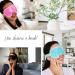 ZENYA Cooling Eye Mask - Reusable Hot Cold Therapy Gel for Puffy Eyes, Hayfever Relief, Migraine, Sinus Pain - Blue - Buy Online on SooperMarket.com