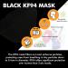 Buy Pack of 10 MH CARE Korean Black KF94 Disposable Face Masks - 4-Layer Breathable Protection for Adults - Comfortable Nose Mouth Cover - Made in Korea - Buy Online on SooperMarket.com