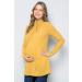 Bump Maternity High Neck Knit Sweater - XL Mustard Tunic Top | Made in USA - Buy Online on SooperMarket.com