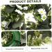 LIFKICH Wreath Planta Artificial Faux Greenery Artificial Eucalyptus Garland Holiday Window Hanging Eucalyptus Leaves Garland Faux Plants Fall Garland or Artificial Grass Daisy White White 30X30CM - Buy Online on SooperMarket.com