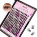 Lash Clusters CALAILIS Cluster Lashes 120Pcs Individual Lashes Mega Volume Superfine Brand and Soft DIY Eyelash Extension Natural Look Reusable Wispy Eyelash Clusters (703  10-16MIX  C Curl) 703MIX-C