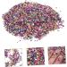 FRCOLOR 1 Glass Chip Nail Filler Metallic Chips for Nail Arts Crushed Irregular Glass Craft Crushed Glass Irregular Glass Glitter Epoxy Crushed Glass Mirror Vase Manicure 3D Small Crystal 0.5X0.3cm Colorful - Buy Online on SooperMarket.com