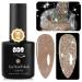 YTD Likomey Reflective Glitter Gel Nail Polish,15ml Champagne Gold Flash Diamond Sparkly Disco DJ Nail Gel,Soak Off UV Shiny Varnish Gel Polish,Salon Home DIY Manicure