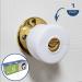 4-Pack Childproof Door Knob Covers - Easy to Install Child Safety Door Knob Cover with No Tools Needed - Reusable  White Baby Proof Door Knob Covers - Door Safety for Kids Made Easy by Wittle - Buy Online on SooperMarket.com
