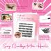 Self Adhesive Lash Extension Kit - DIY Eyelash Clusters 72 Wispy Individual Lashes No Glue Needed (10-16mm) - Z4-D & Z3 Mix - Buy Online on SooperMarket.com